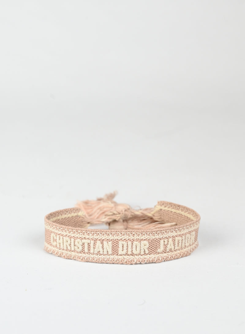 Dior Bracciale J'adior rosa e bianco