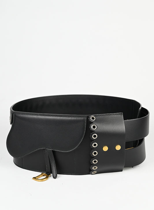 Dior Cintura Saddle in pelle nera -  lesleyluxuryvintage
