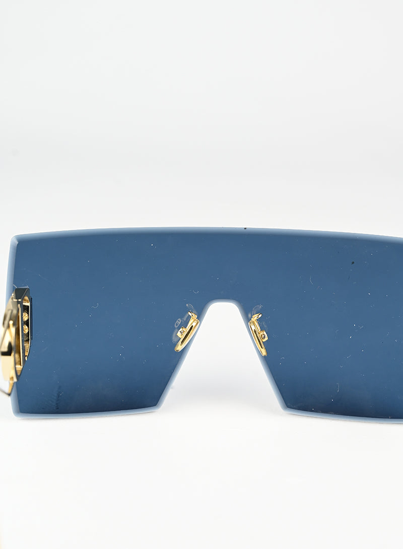 Dior Occhiali a maschera blu