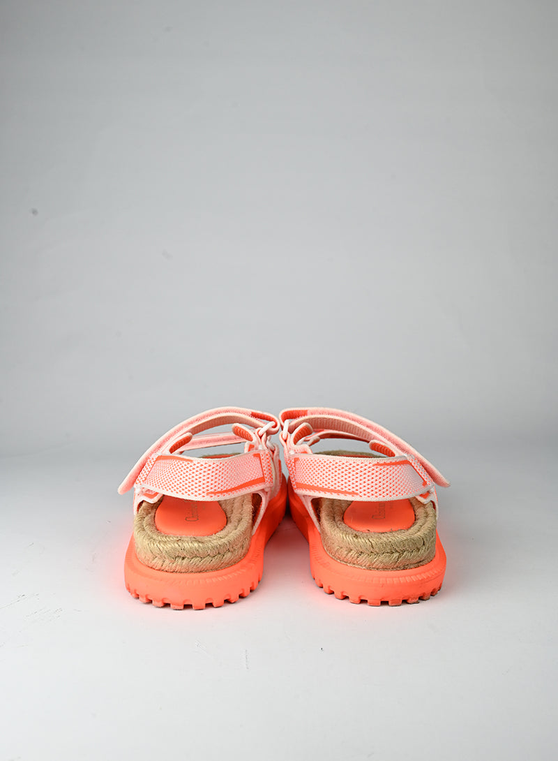 Dior Sandali Dioract arancio e bianchi - N. 37