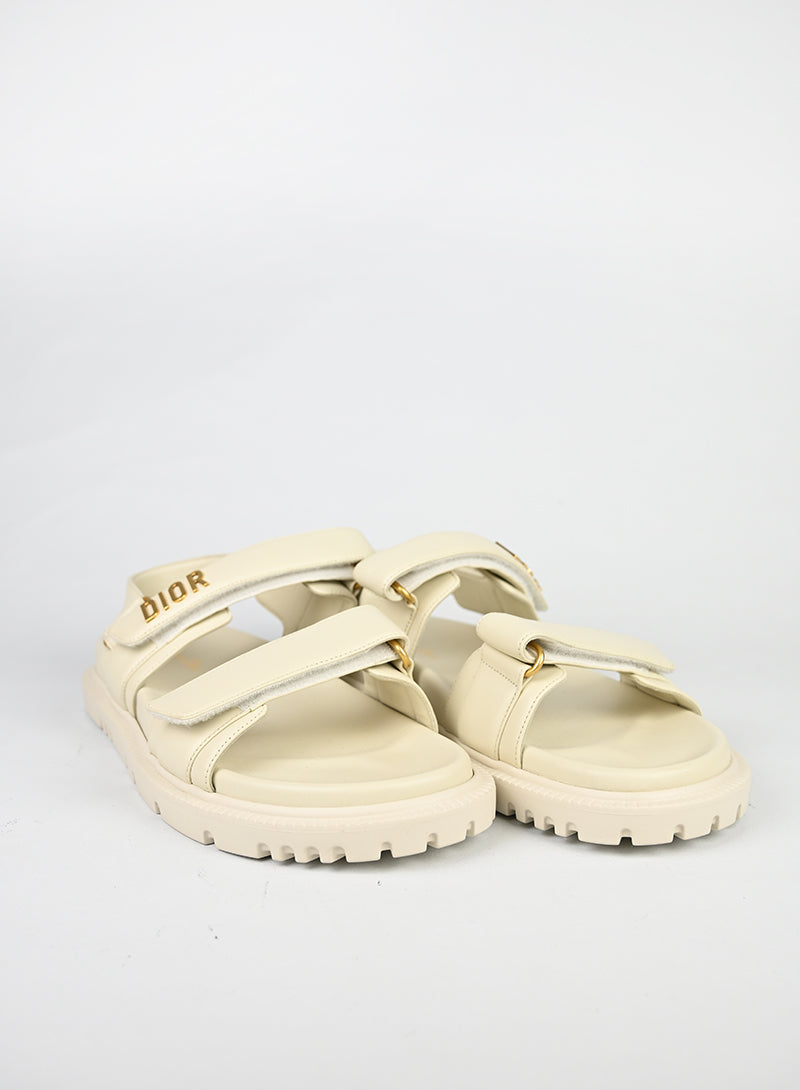 Dior Sandali Dioract in pelle bianchi - N. 41