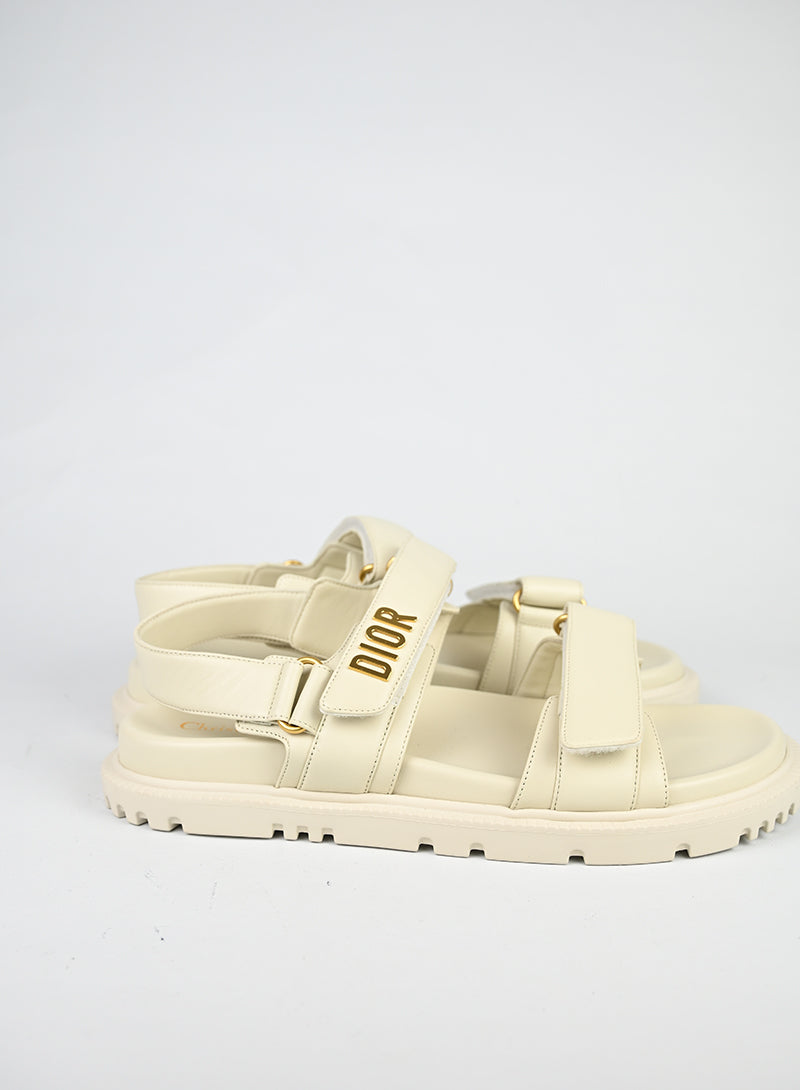 Dior Sandali Dioract in pelle bianchi - N. 41