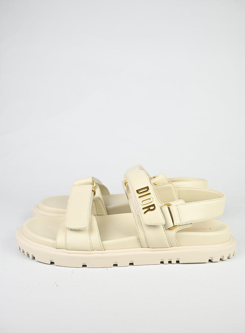 Dior Sandali Dioract in pelle bianchi - N. 41