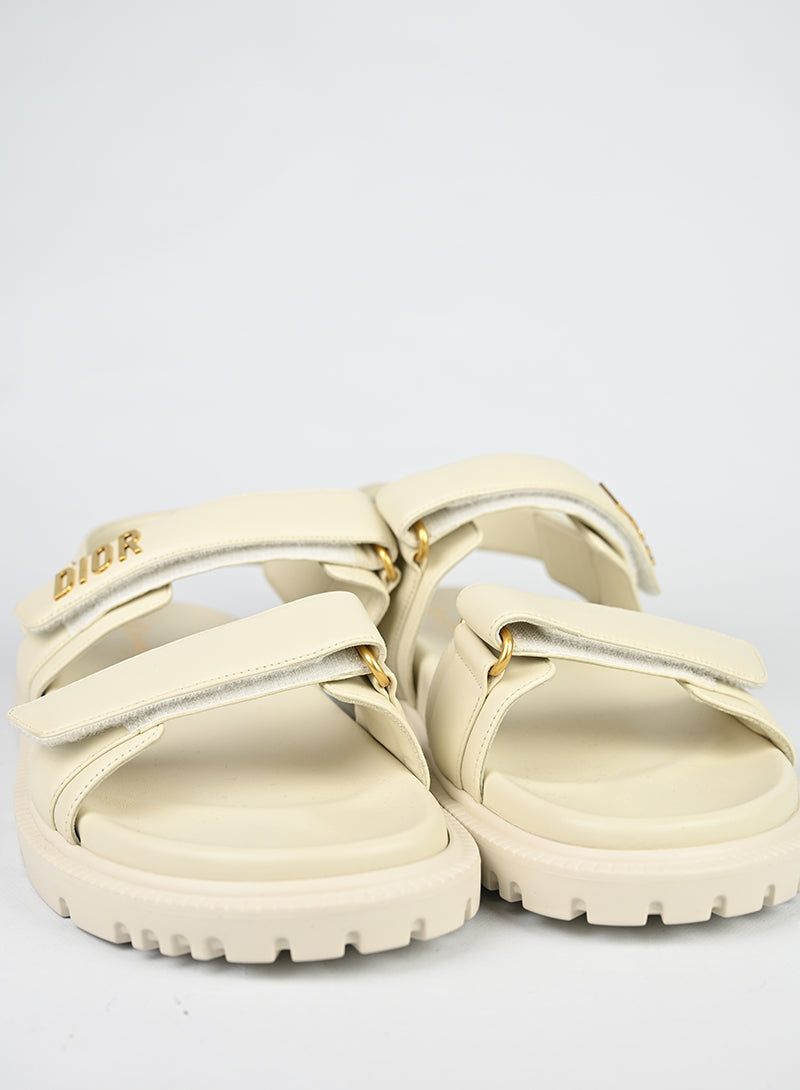 Dior Sandali Dioract in pelle bianchi - N. 41