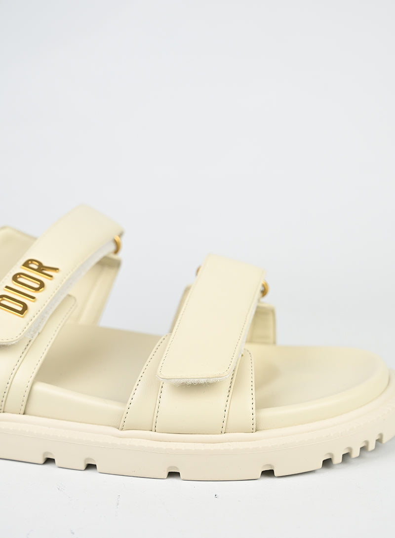 Dior Sandali Dioract in pelle bianchi - N. 41