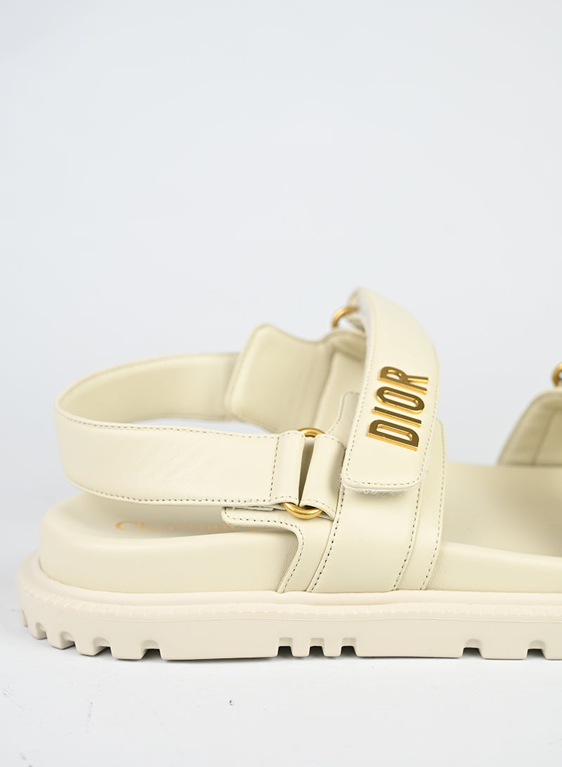 Dior Sandali Dioract in pelle bianchi - N. 41