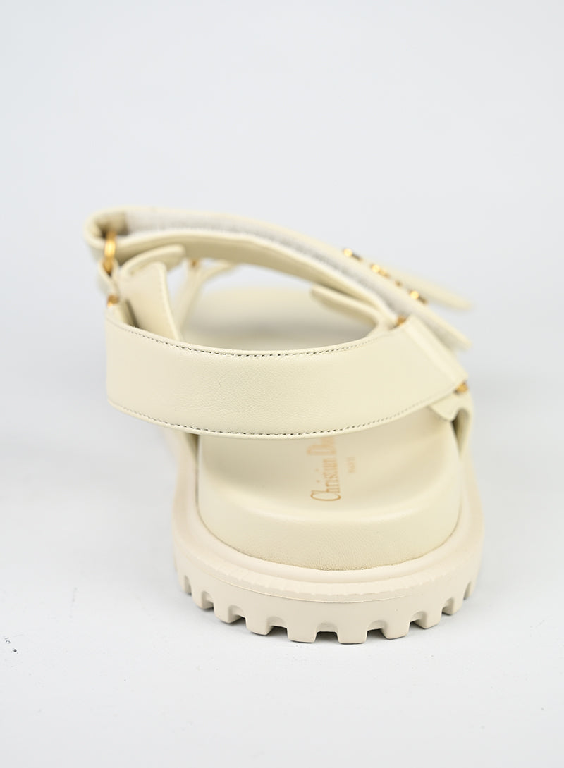 Dior Sandali Dioract in pelle bianchi - N. 41