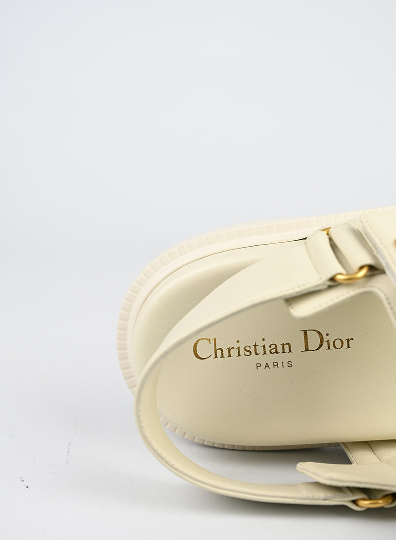 Dior Sandali Dioract in pelle bianchi - N. 41