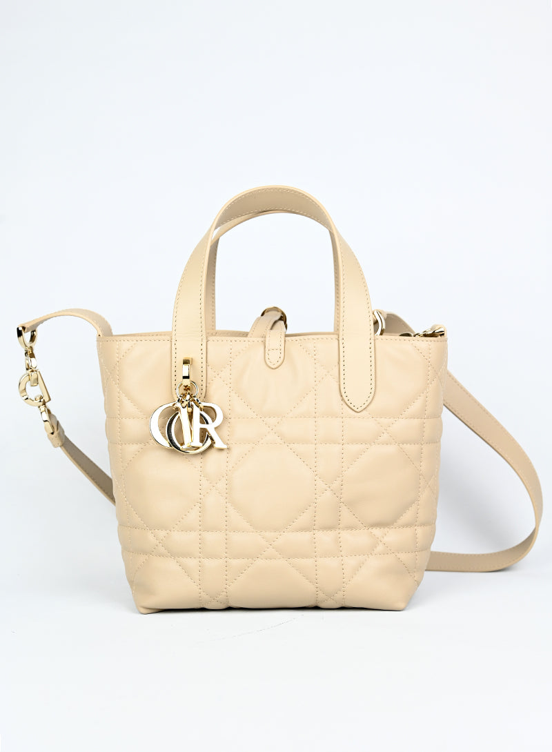 Dior Borsa Diorama Toujours tote piccola beige -  lesleyluxuryvintage