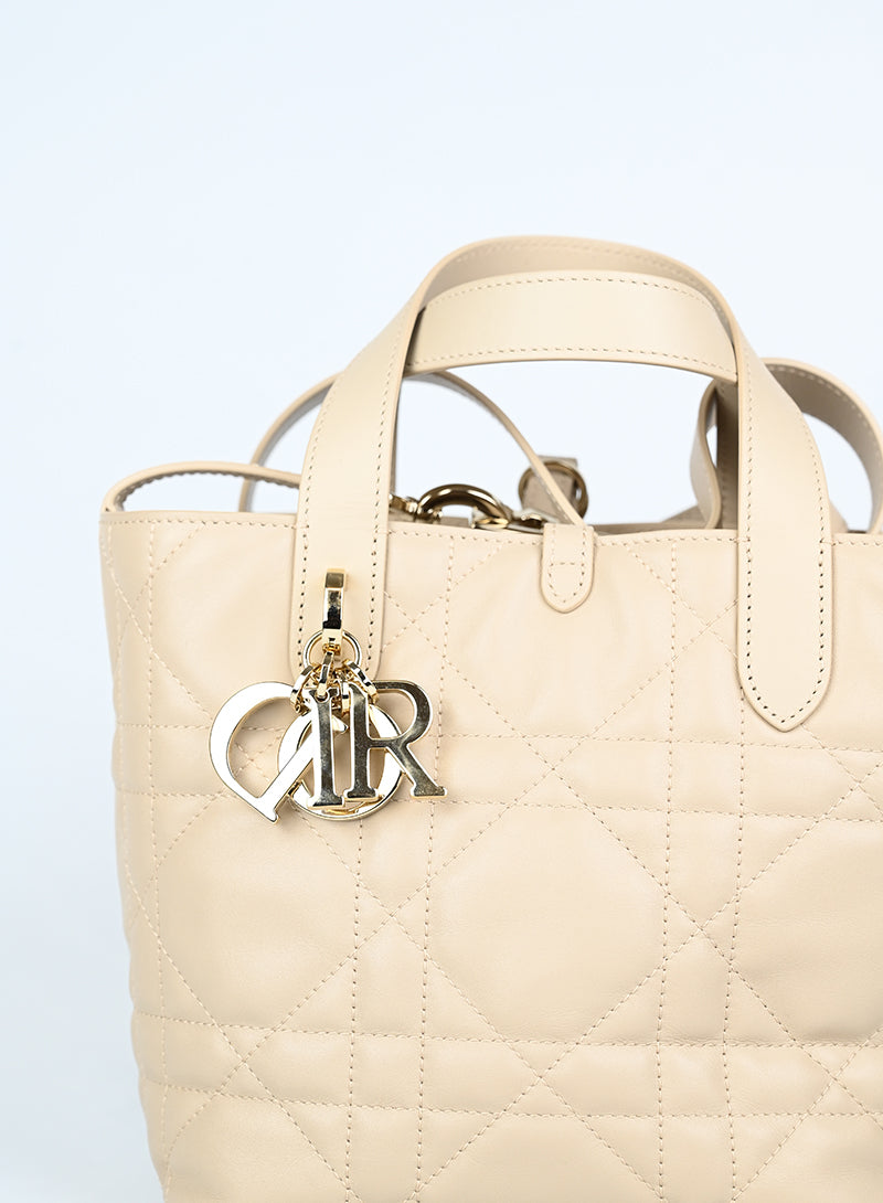 Dior Borsa Diorama Toujours tote piccola beige -  lesleyluxuryvintage