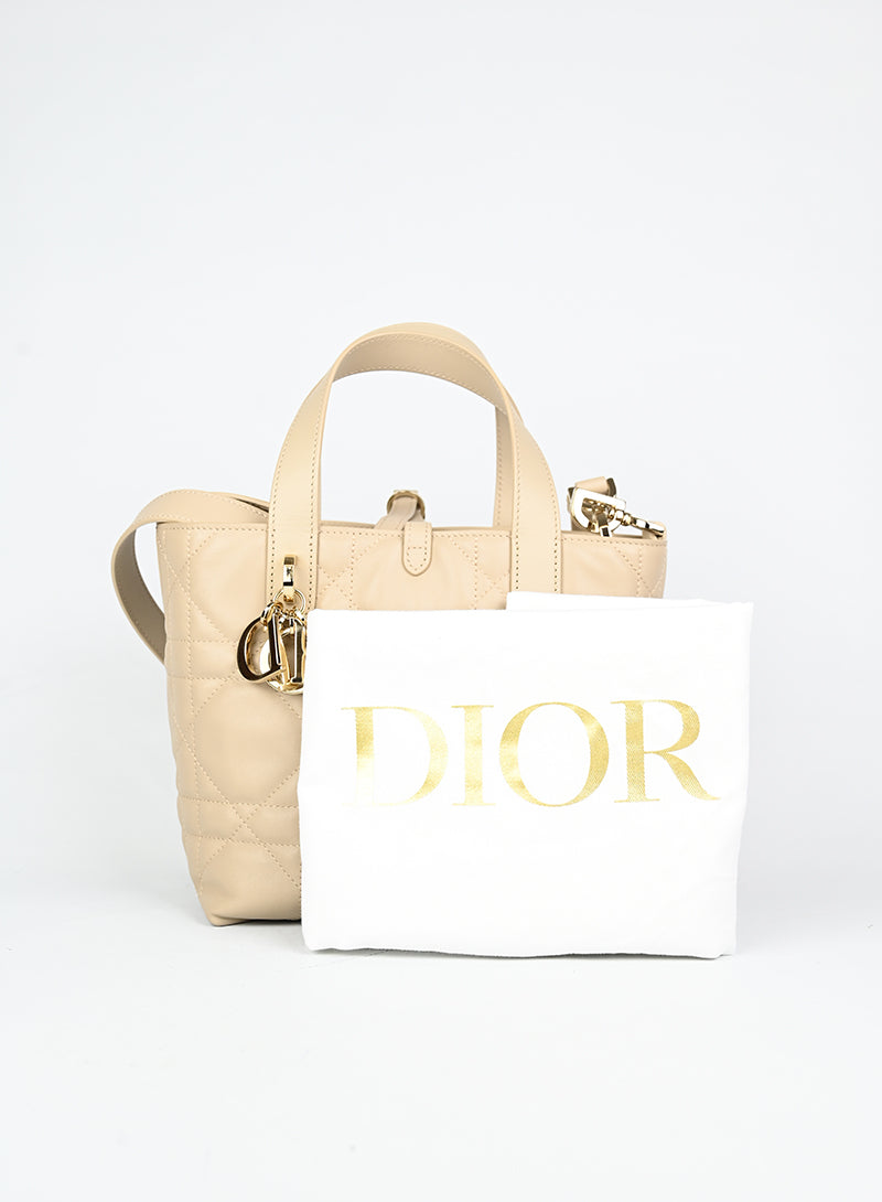 Dior Borsa Diorama Toujours tote piccola beige -  lesleyluxuryvintage