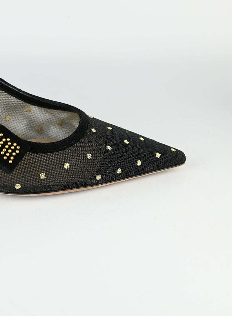 Dior Slingback nere con strass - N. 39