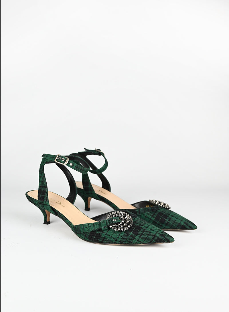 Dior Slingback Dior Gang in tartan - N. 39