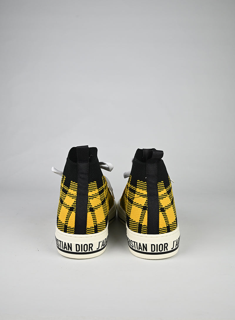 Dior Sneakers Tessuto Giallo e Nero - N. 39