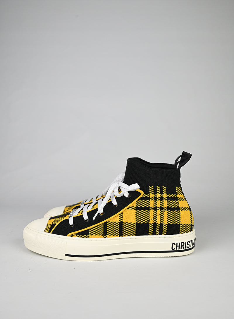 Dior Sneakers Tessuto Giallo e Nero - N. 39