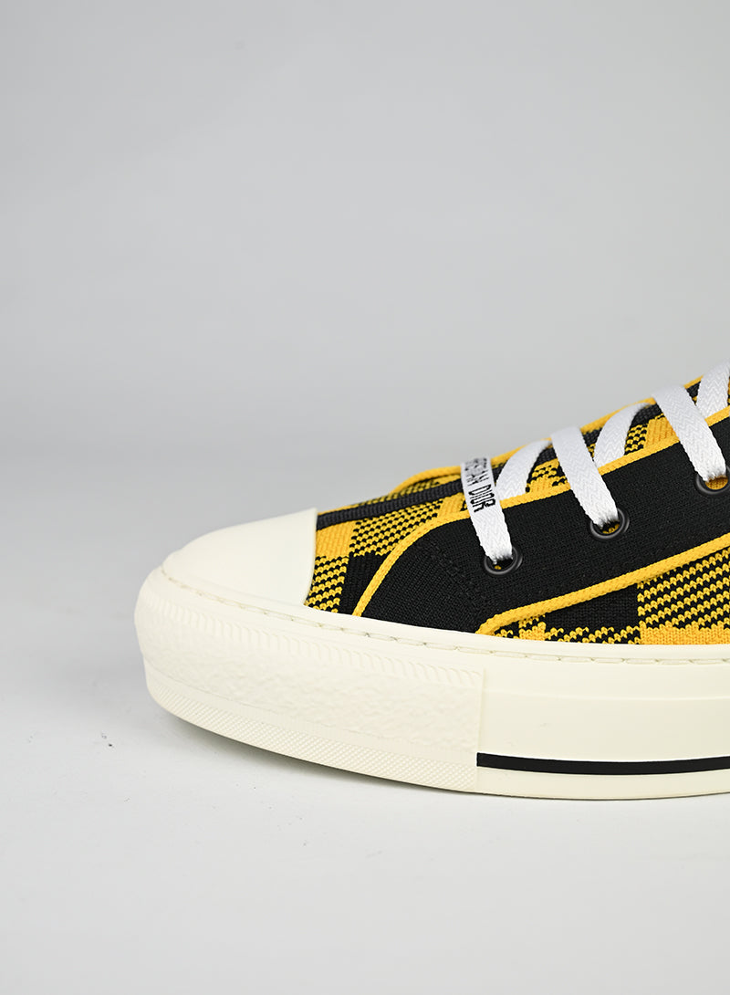 Dior Sneakers Tessuto Giallo e Nero - N. 39