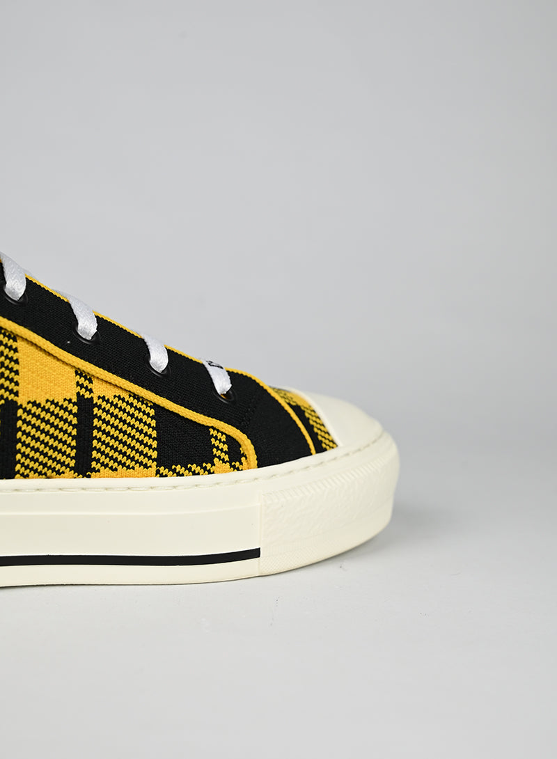 Dior Sneakers Tessuto Giallo e Nero - N. 39