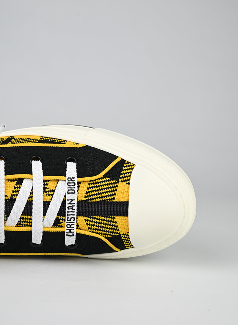 Dior Sneakers Tessuto Giallo e Nero - N. 39