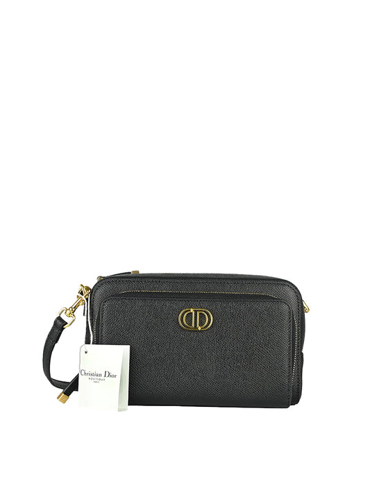 Dior Borsa a tracolla in pelle nera