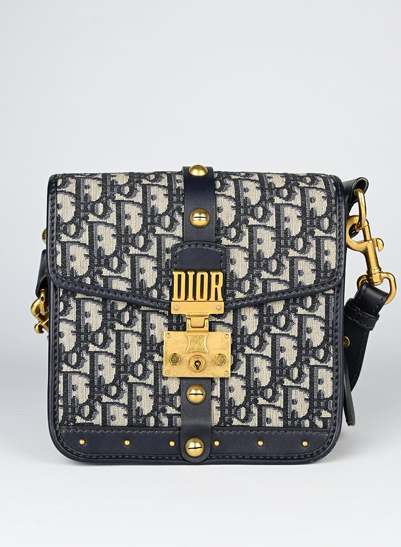 Dior Borsa Oblique Dior Addiction blu