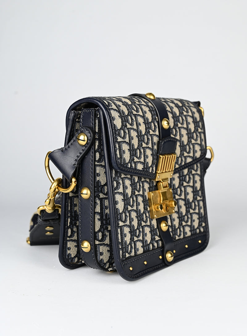 Dior Borsa Oblique Dior Addiction blu
