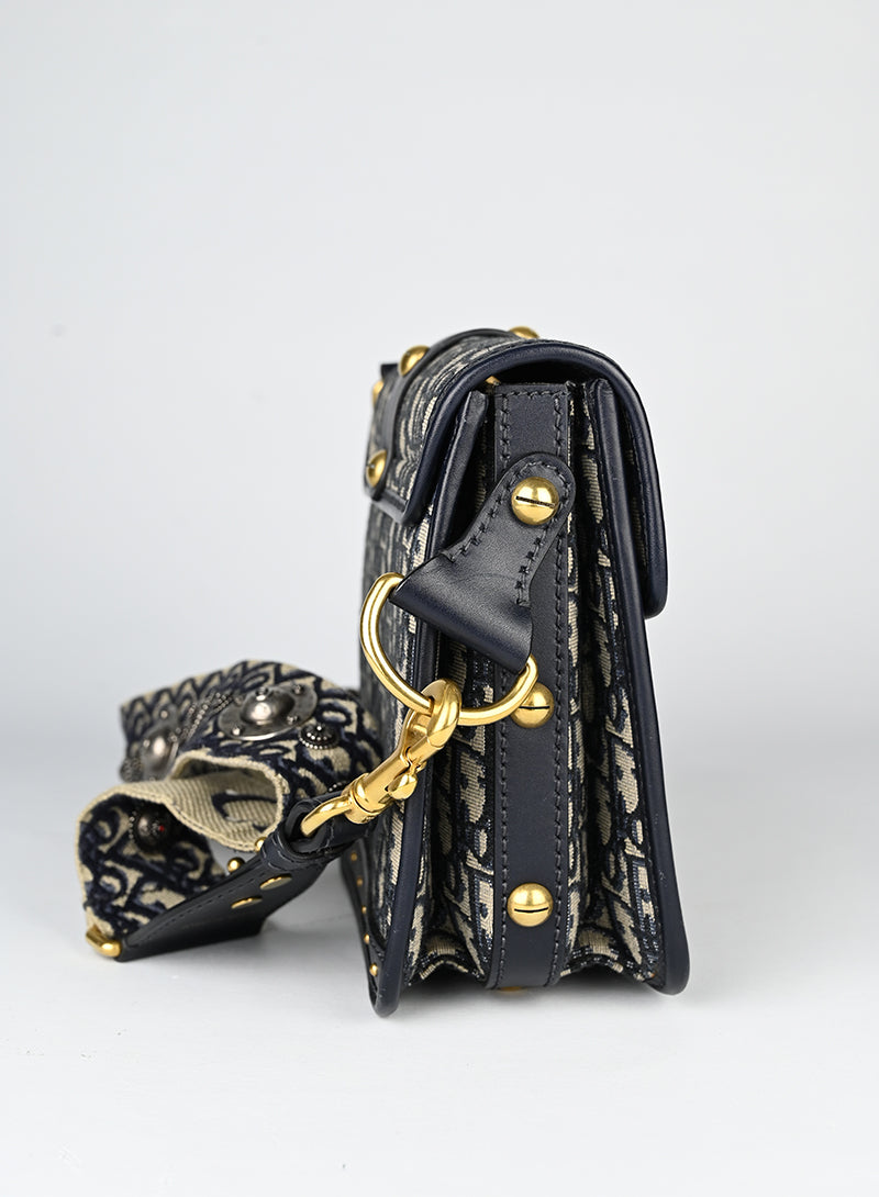 Dior Borsa Oblique Dior Addiction blu