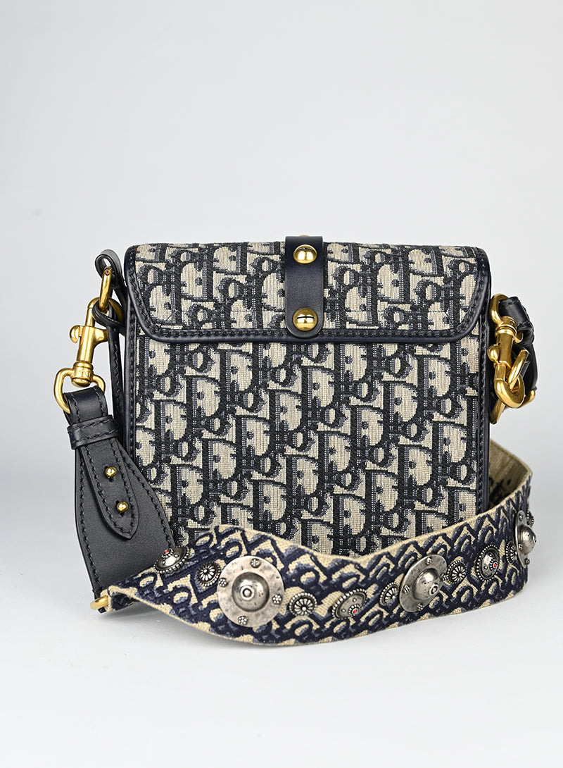 Dior Borsa Oblique Dior Addiction blu