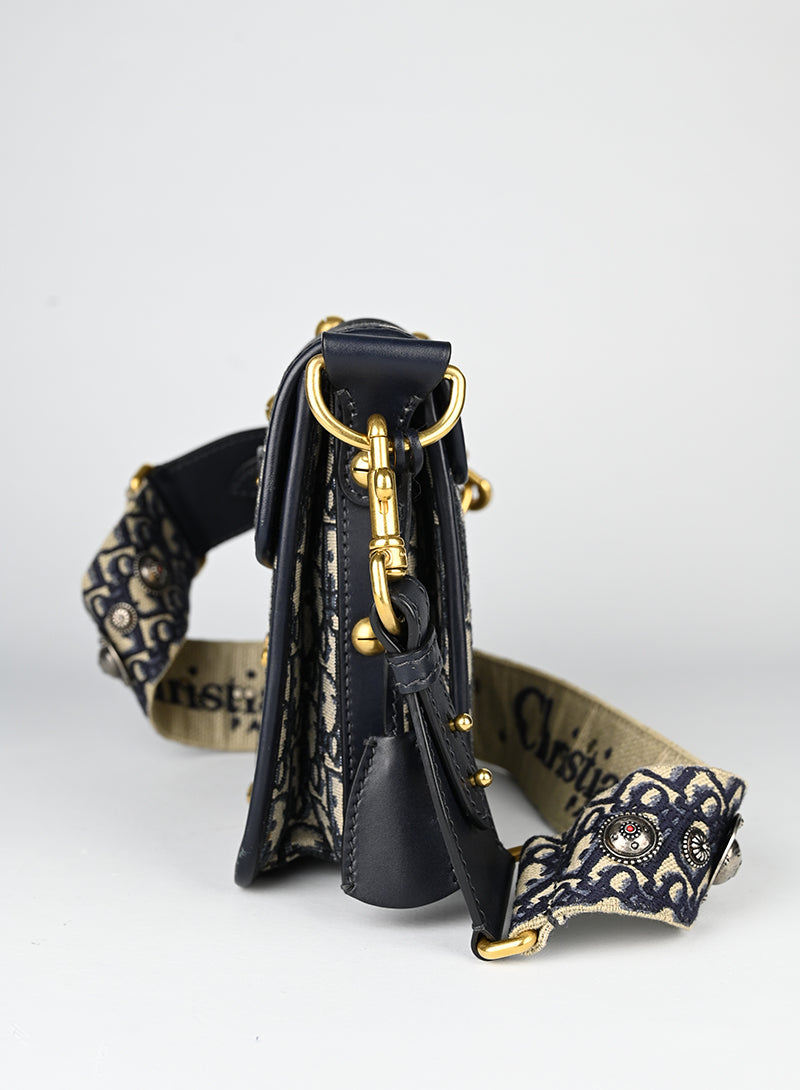 Dior Borsa Oblique Dior Addiction blu
