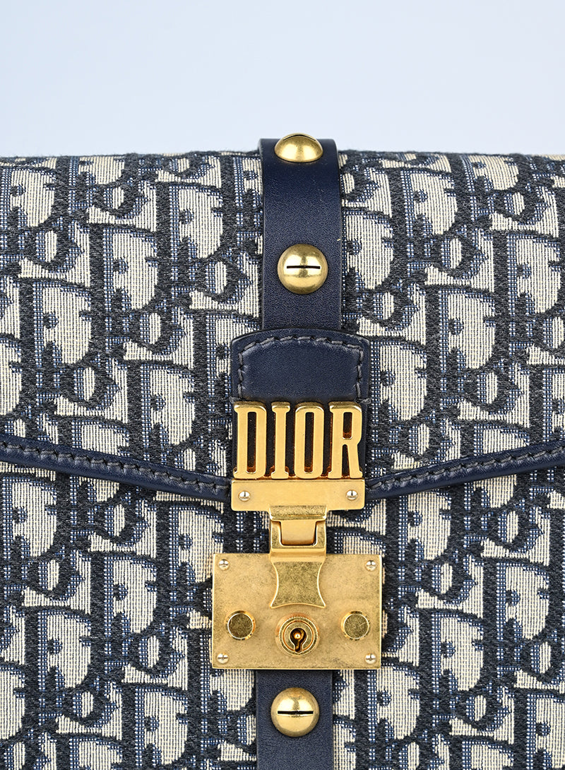 Dior Borsa Oblique Dior Addiction blu
