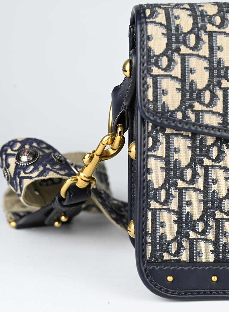 Dior Borsa Oblique Dior Addiction blu