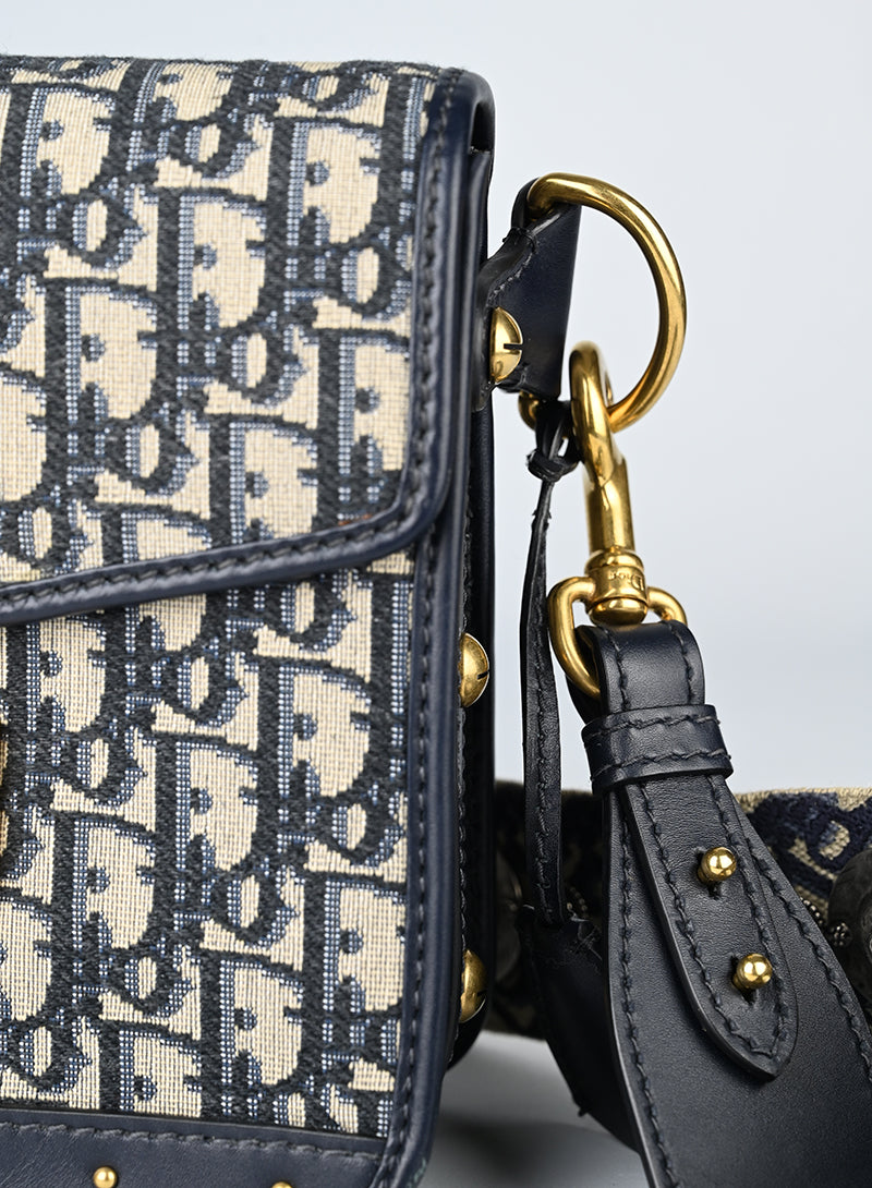 Dior Borsa Oblique Dior Addiction blu