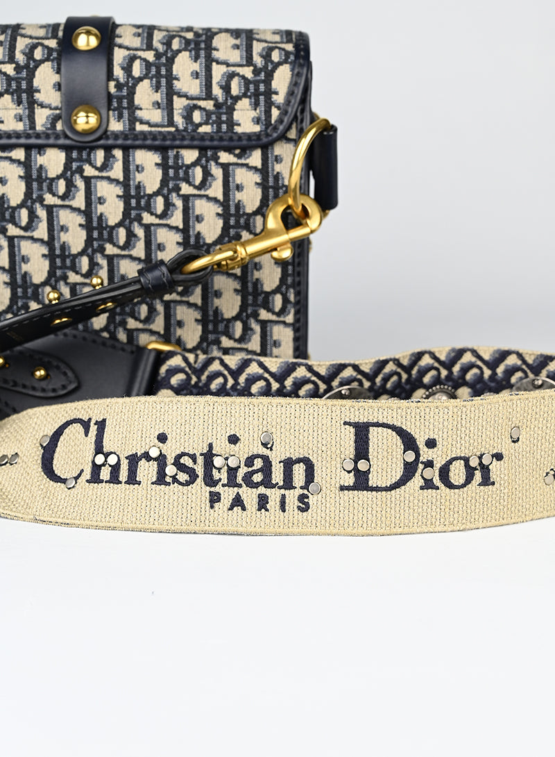 Dior Borsa Oblique Dior Addiction blu