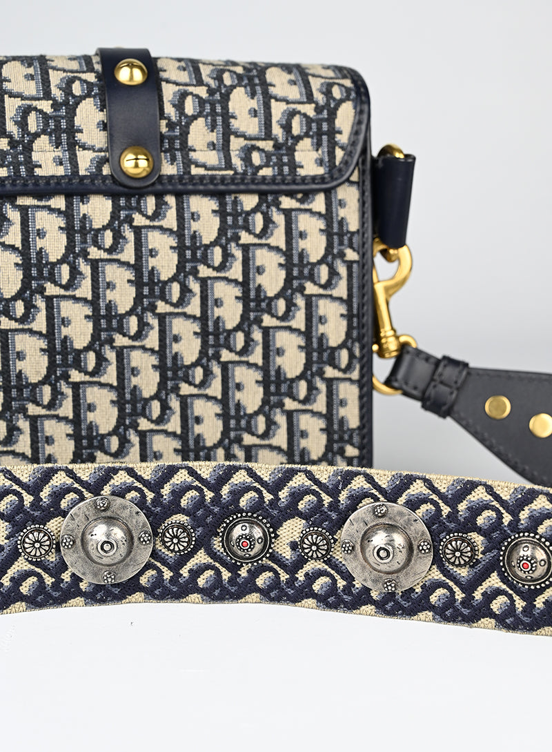 Dior Borsa Oblique Dior Addiction blu
