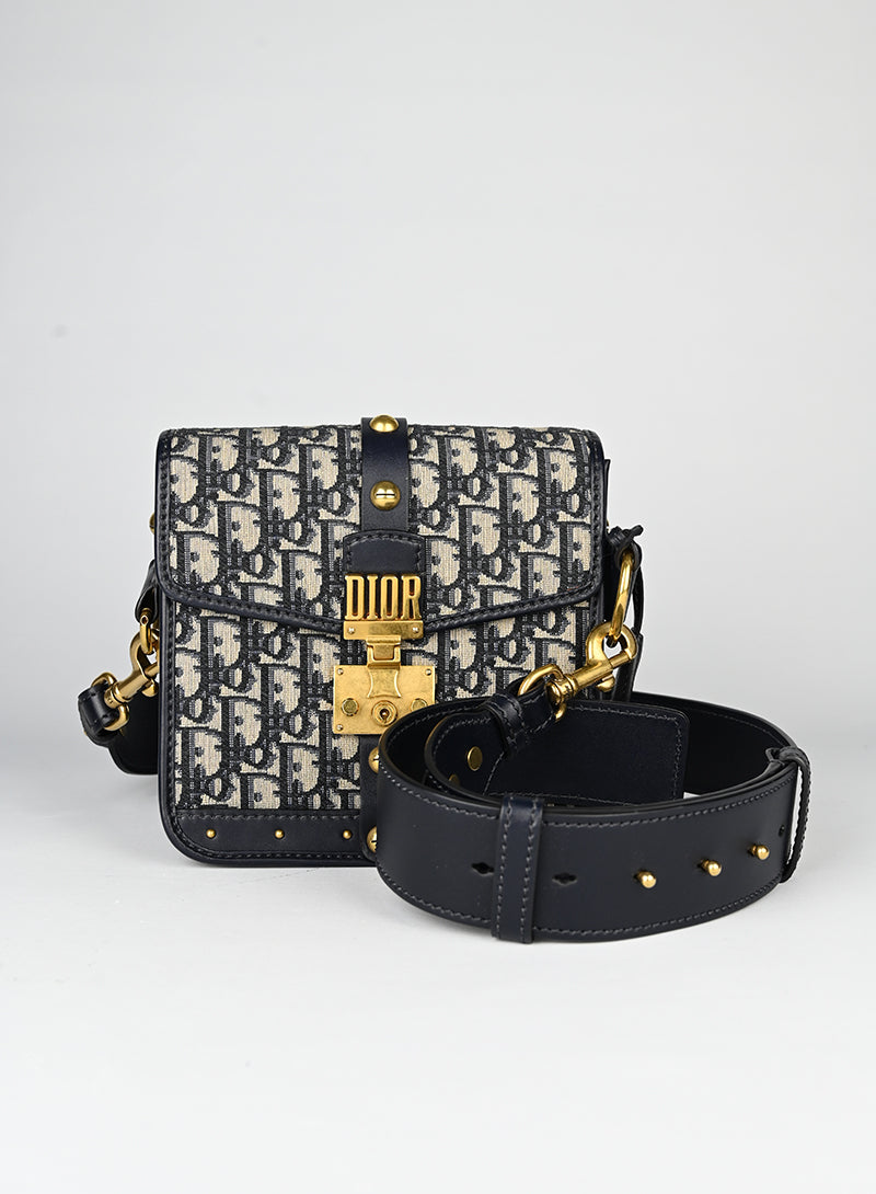 Dior Borsa Oblique Dior Addiction blu