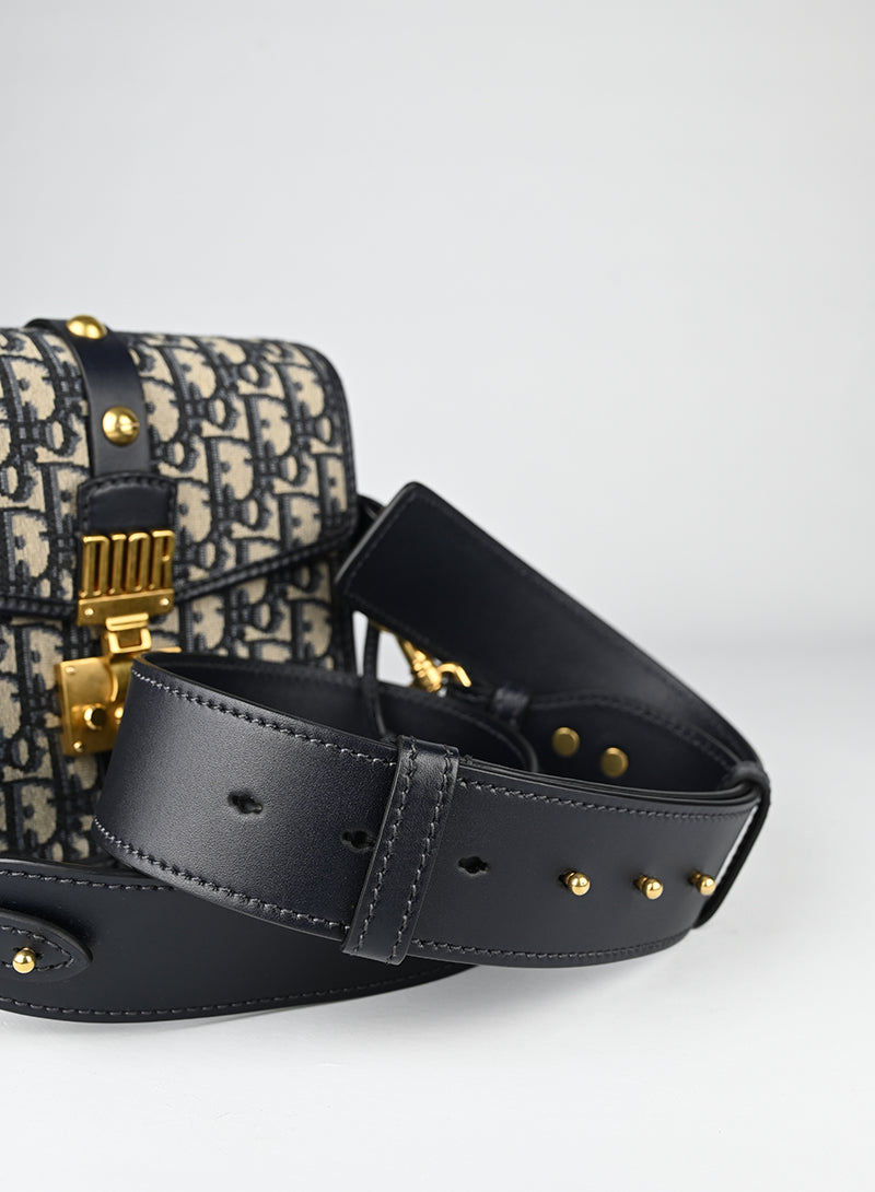 Dior Borsa Oblique Dior Addiction blu