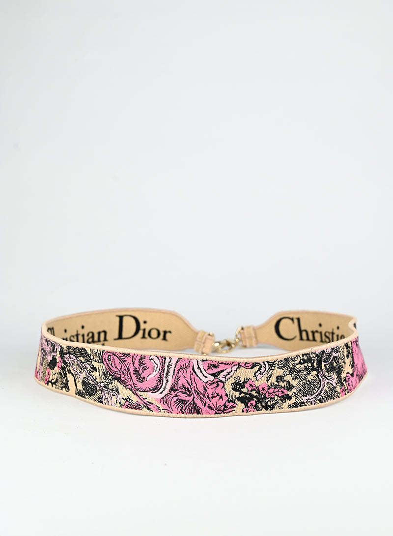 Dior Tracolla singola in tessuto fiori