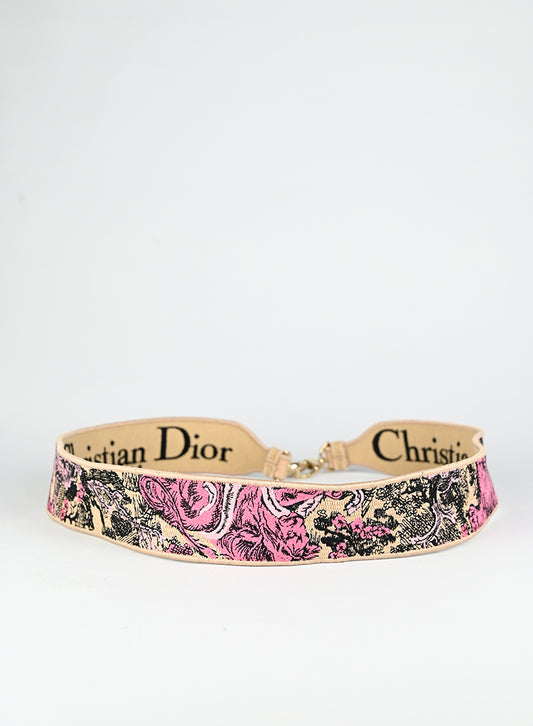 Dior Tracolla singola in tessuto fiori