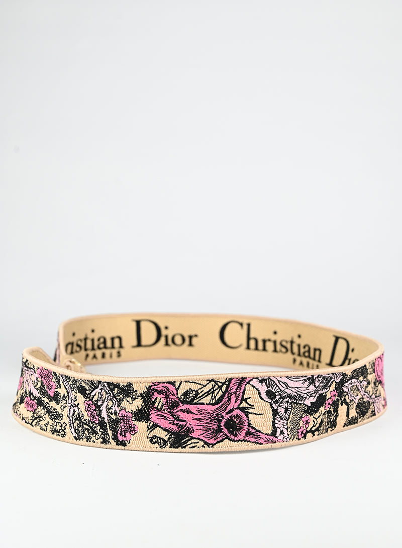 Dior Tracolla singola in tessuto fiori