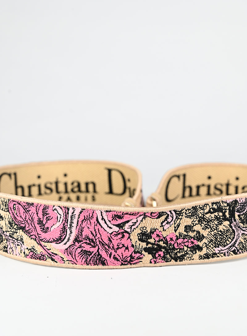 Dior Tracolla singola in tessuto fiori