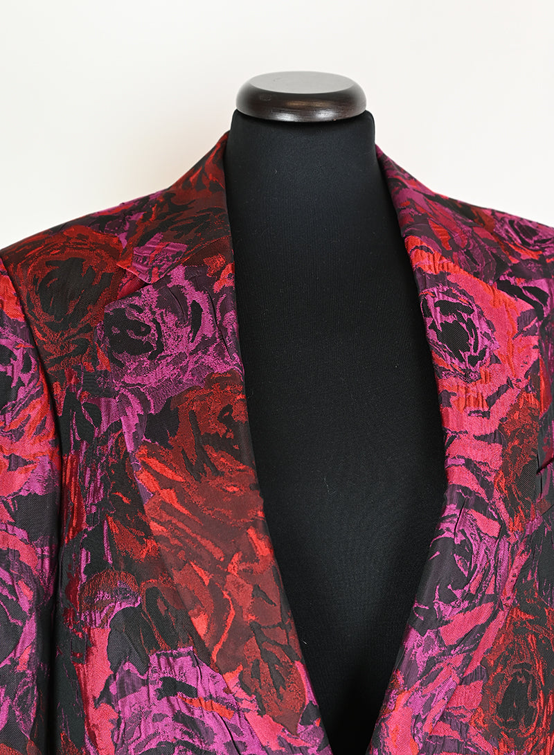 Dries Van Noten Completo con rose rosse - Tg. 40