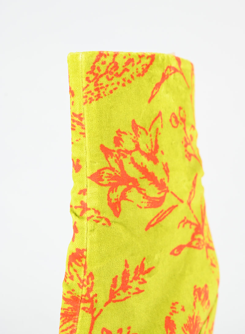 Dries Van Noten Stivaletti in velluto verdi - N. 39 ½