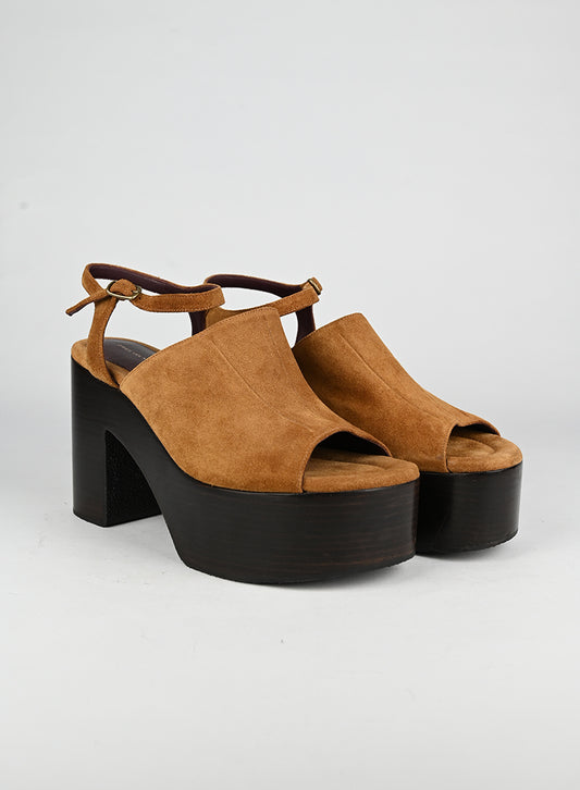 Dries Van Noten Scarpe con zeppa cognac - N. 39 ½