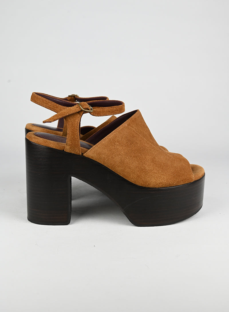 Dries Van Noten Scarpe con zeppa cognac - N. 39 ½