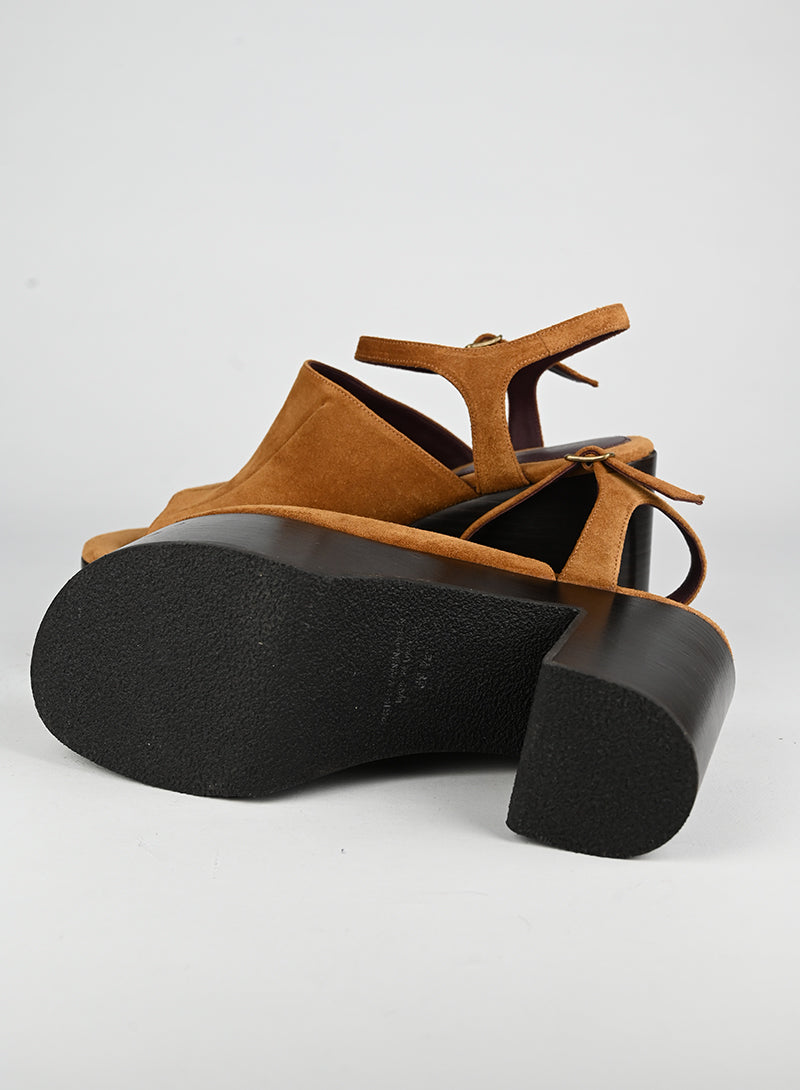 Dries Van Noten Scarpe con zeppa cognac - N. 39 ½