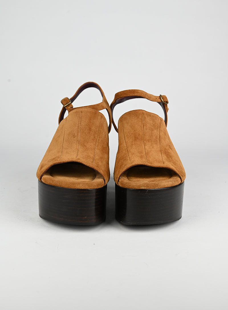 Dries Van Noten Scarpe con zeppa cognac - N. 39 ½