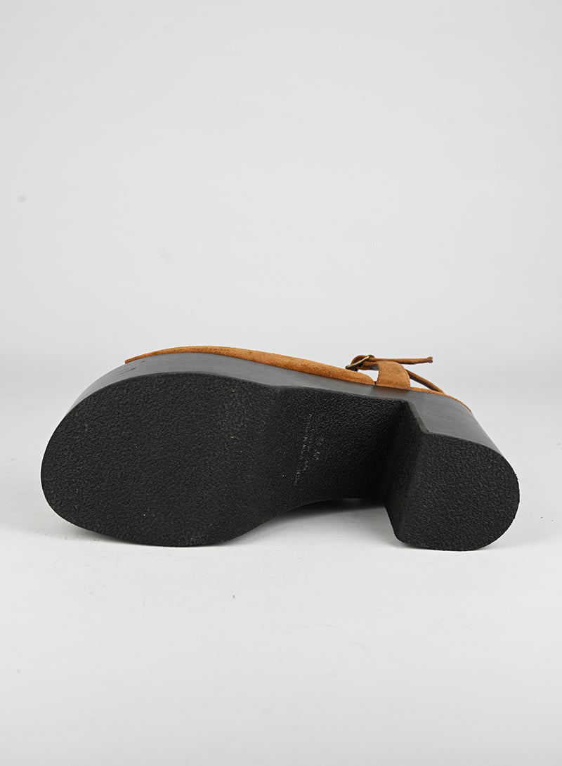 Dries Van Noten Scarpe con zeppa cognac - N. 39 ½