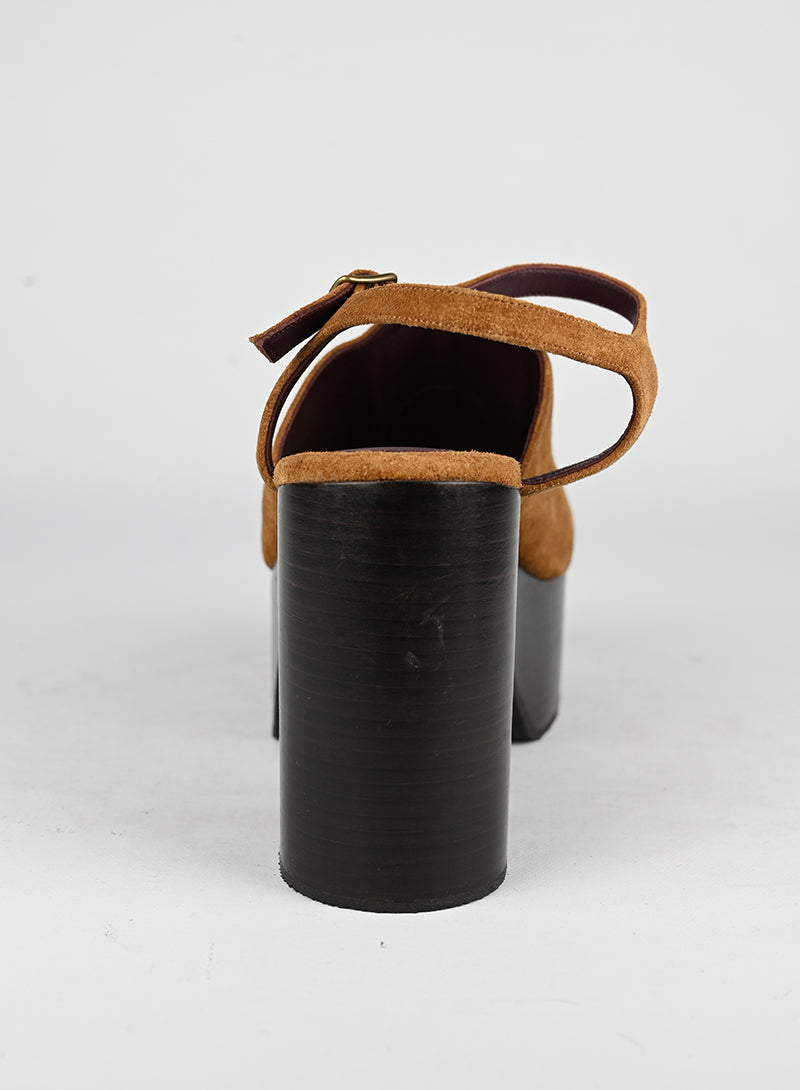 Dries Van Noten Scarpe con zeppa cognac - N. 39 ½