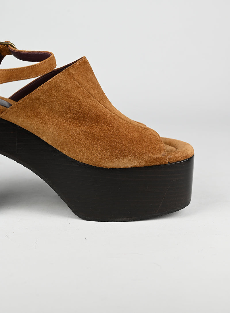 Dries Van Noten Scarpe con zeppa cognac - N. 39 ½