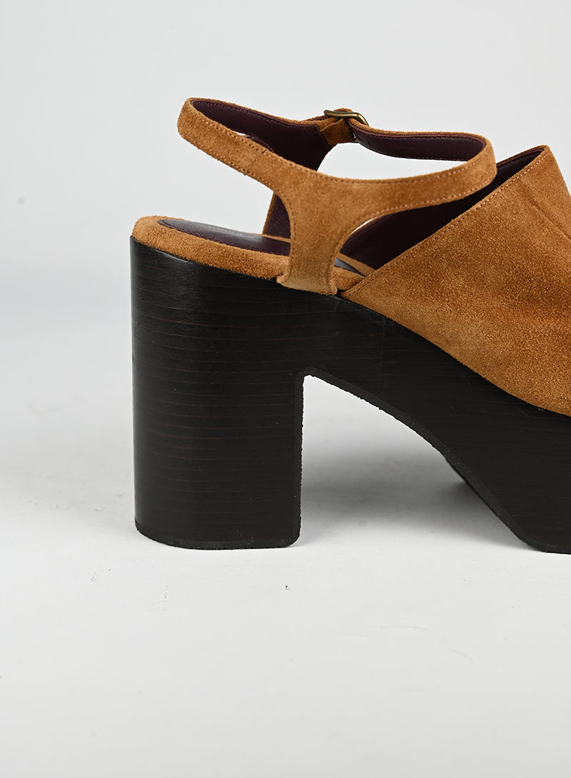 Dries Van Noten Scarpe con zeppa cognac - N. 39 ½