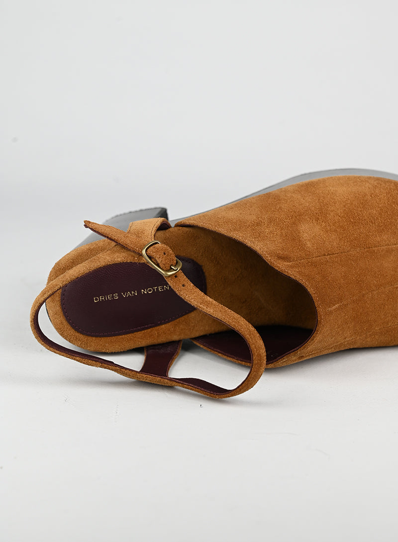 Dries Van Noten Scarpe con zeppa cognac - N. 39 ½